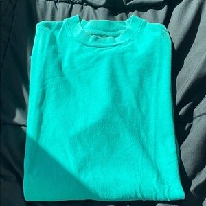 Mock neck tee